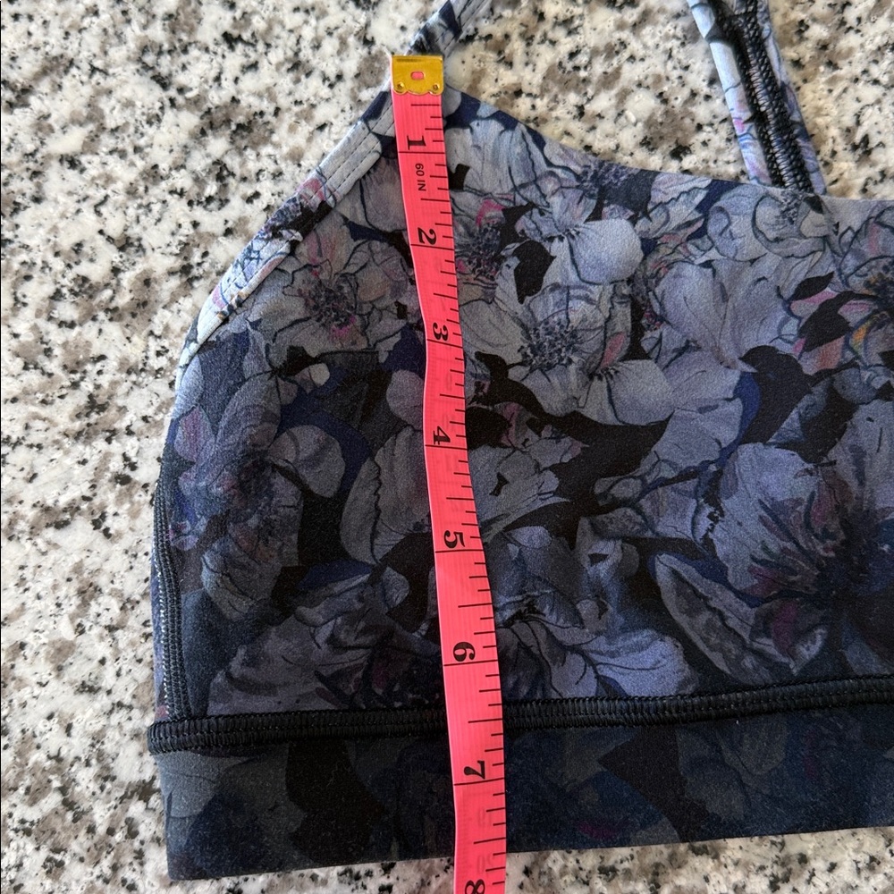 Lululemon Flow Y Floral Print Sports Bra Size 10 - Picture 9 of 10